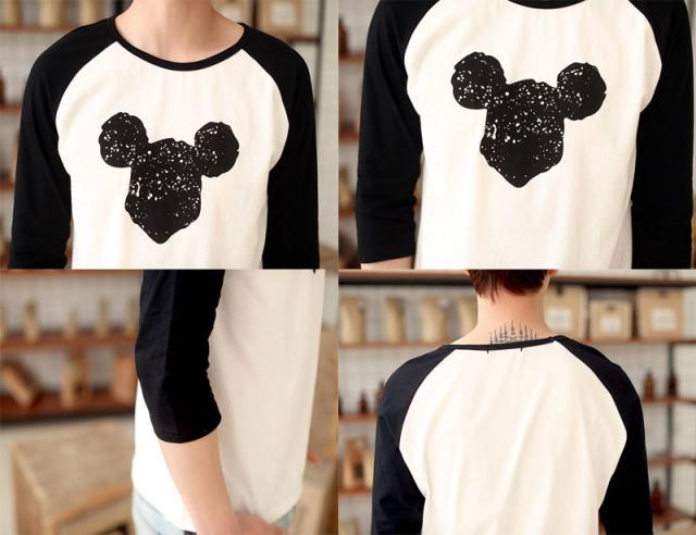 T Shirt Disney ディズニー ペアルック カップル Tシャツ トップス ｔシャツ ミッキー柄 夏 夫婦 お揃い 男女兼用 7分袖の通販はau Pay マーケット Fashion Trade