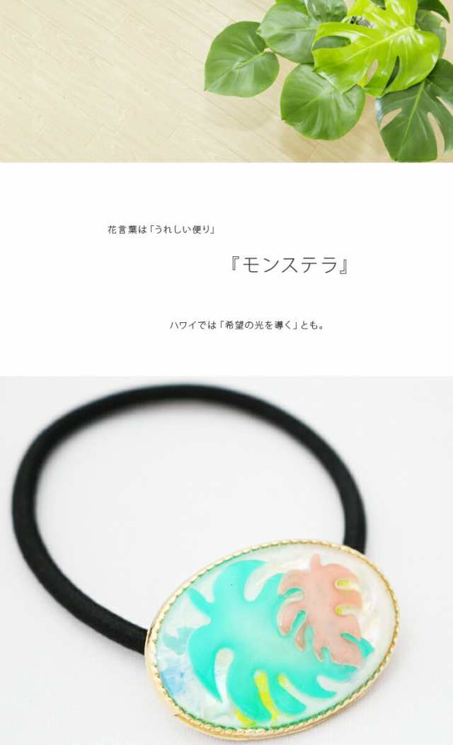 ハンドメイドアクセサリー ヘアゴム 手作り モンステラ 完成品 ハワイ 葉っぱ モンステラ 夏 ホワイト レジン ヘアアクセサリーの通販はau Pay マーケット ハンドメイド工房my Story Bodyeco