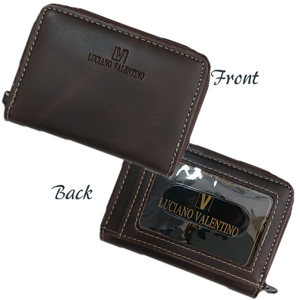 箱無し メンズ パスケース付 コンパクト財布 本革 牛革のデザインluciano Valentino ルチアーノ バレンチノ 小銭入れ ブラウン Luv08brの通販はau Pay マーケット 株式会社 神代
