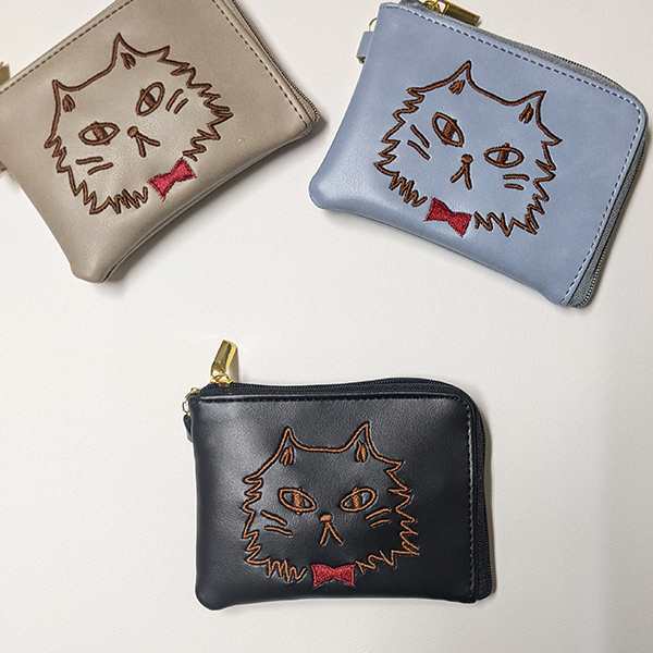 猫ちゃん刺繍 リール付き パスケース 小銭入れ マルチケース カバン等に取り付けて使用可能 女性用 レディース 定期入れ パスケース ブラの通販はau  PAY マーケット 株式会社 神代 au PAY マーケット－通販サイト