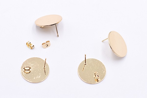 ピアス金具 丸皿 20mm カン付き ゴールド【6ヶ】の通販はau PAY マーケット - Beads  Parts