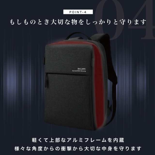 Blanche ビジネス リュック メンズ 大容量 防水 軽量 薄型 USB パソコン 多機能 バックパック スクエア レディース ユニセックス 通勤  通の通販はau PAY マーケット - Blanche