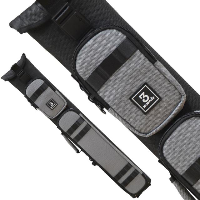 ビリヤード キューケース スリーセカンズ 3バット5シャフト 3B5S ハード ブラックグレーの通販は 25,344円