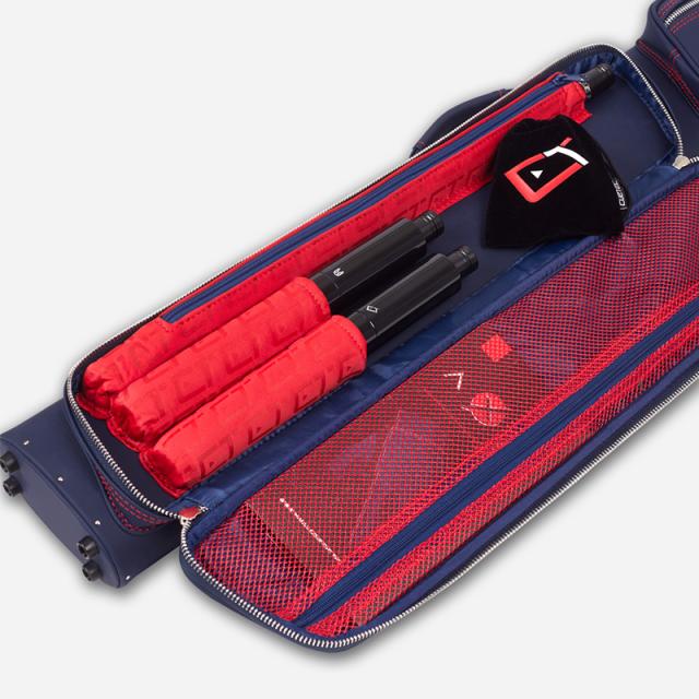 CUETEC 【キューテック】 キューケース プロラインシリーズ ソフトケース ネイビー 2バット4シャフト (Cue Case Pro Line Series Soft Case Navy 2B4S)
