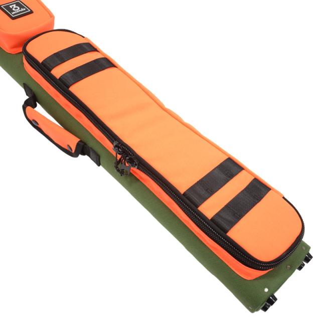 ビリヤード キューケース スリーセカンズ カーキ×オレンジ 2