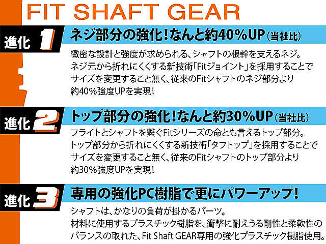 ダーツ シャフト フィットシャフト ギア スリムロック Dブラック