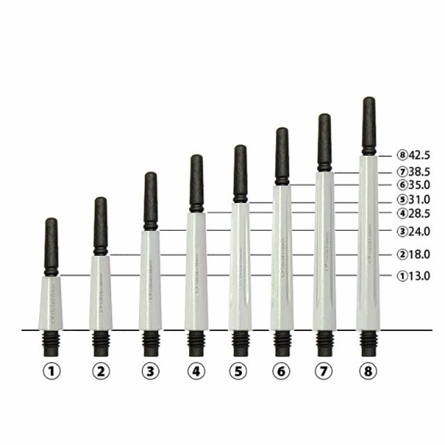 ダーツ シャフト フィットシャフト カーボン ノーマルスピン パール 