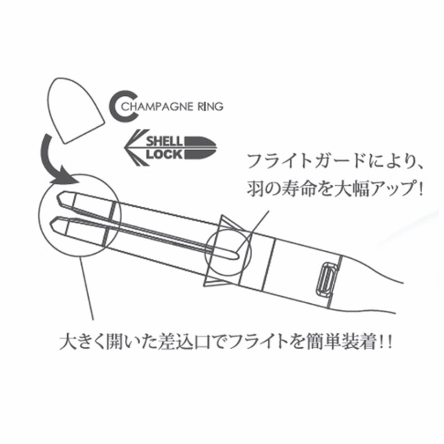 アウトレット 送料無料 L Shaft Lock ストレート クリア L260 Lシャフト エルシャフト