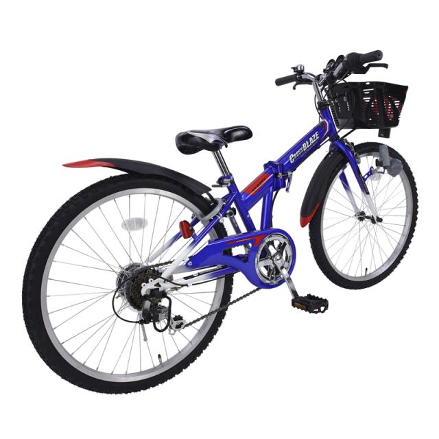 ジュニア折りたたみマウンテンバイク 22インチ M-822F CROSSBLAZE 6段