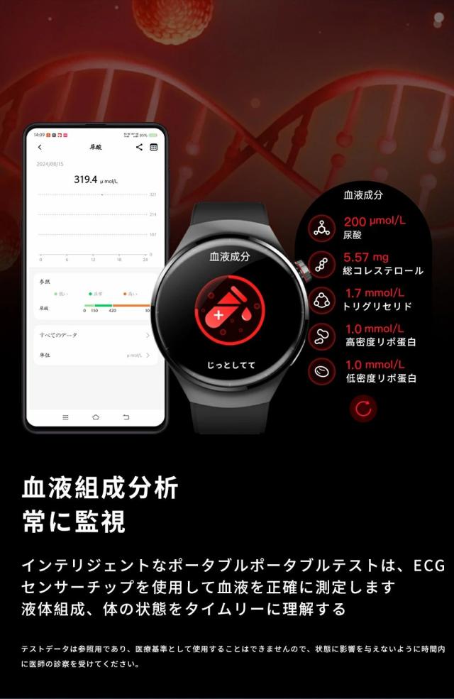 【大特価】スマートウォッチ 心臓の鼓動・血中O・お休み・健康状態保護すること 1.55in IP67雨合羽 電話を掛ける・着信告げ知らせる 歩数計・運動すること流行り物 まさかの時・傾倒目ざまし時計 iPhone/Android相応う 日本製