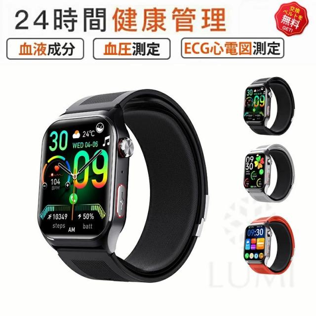【大特価】スマートウォッチ 通話機能 大画面2.1インチ 心拍・血中酸素・睡眠・体温・健康管理 歩数計 音楽制御 着信通知 IP67防水 iPhone/Android対応 f520