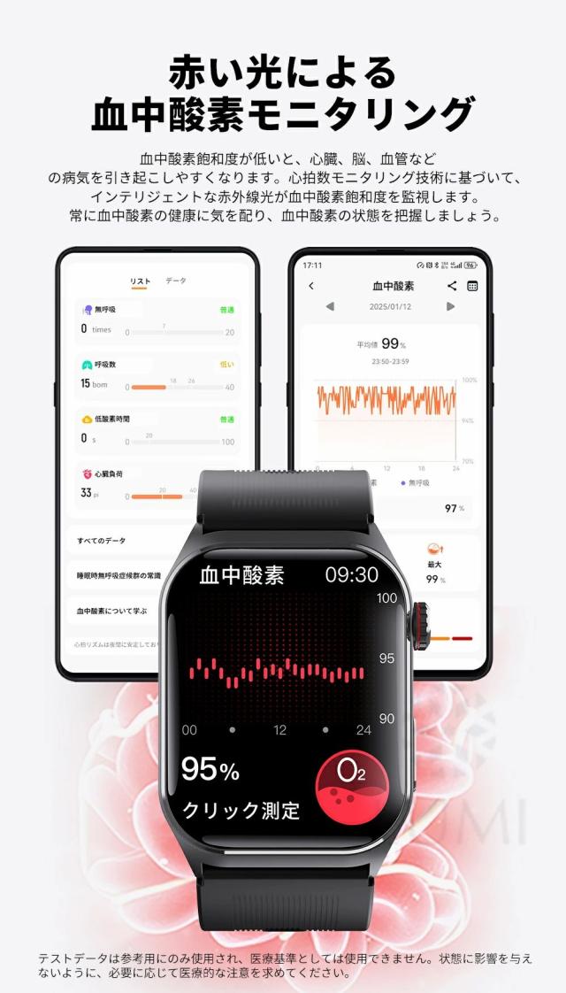 【大特価】スマートウォッチ 通話機能 大画面2.1インチ 心拍・血中酸素・睡眠・体温・健康管理 歩数計 音楽制御 着信通知 IP67防水 iPhone/Android対応 f520_13