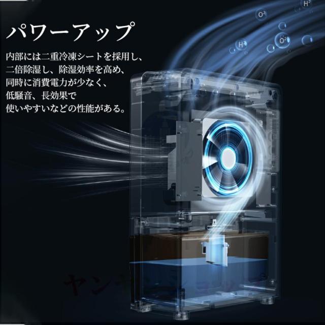 除湿機 衣類乾燥 小型 除湿器 空気清浄 省エネ 部屋干し用乾燥機 電気代安い 静音 消臭 20畳対応 結露対策 湿気取り 強力 家庭用 梅雨 オールシーズン_5
