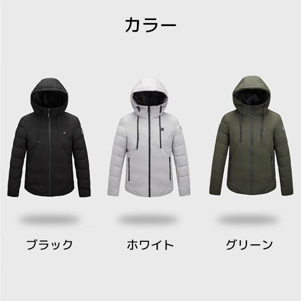 【10%超還元セレクト】電熱ジャケット ヒーター付き 電熱ウェア 長袖 ワークマン USB 3段階温度調節 4箇所発熱 暖房ジャケット 男女兼用 冬 防寒対策 アウトドア バイク 大きいサイズ