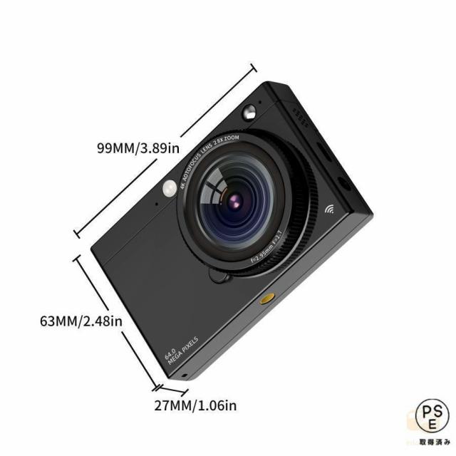 【大特価】【10%超還元セレクト】デジカメ デジタルカメラ 4K WiFi対応 28倍ズーム 6400万画素 高画質 3600mAh大容量 ビデオカメラ オートフォーカス ウェブカメラ機能 手振れ補正 小型 軽量110g_18