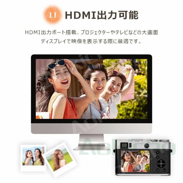 デジタルカメラ 4K 5K進化版 4800万画素 WIFI対応 カメラ デジカメ 2.8インチ IPS大画面 小型 軽量 スクリーン 自撮りカメラ 16倍ズーム 6軸手振れ補正_14