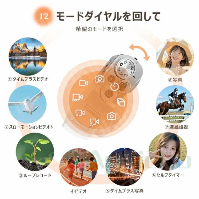 デジタルカメラ 4K 5K進化版 4800万画素 WIFI対応 カメラ デジカメ 2.8インチ IPS大画面 小型 軽量 スクリーン 自撮りカメラ 16倍ズーム 6軸手振れ補正_15