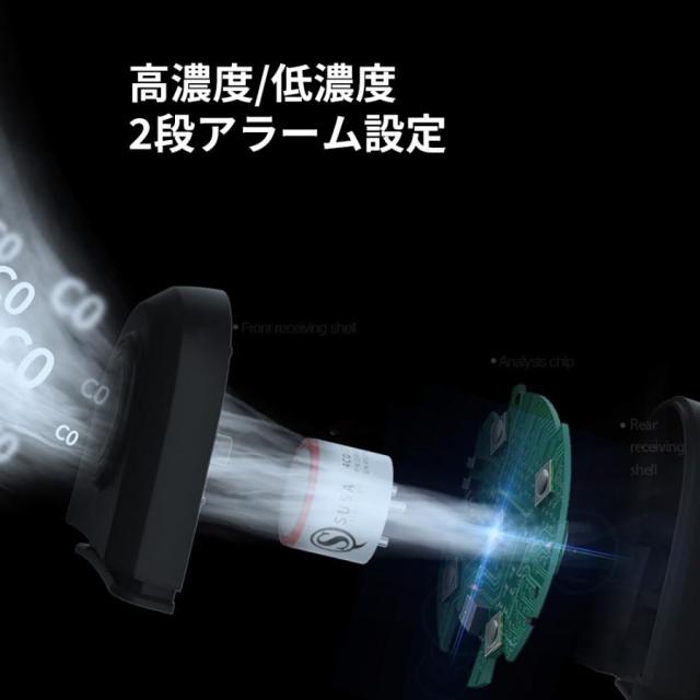 【大特価】【10%超還元セレクト】一酸化炭素チェッカー キャンプ用 家庭用 一酸化炭素警報器 CO警告装置 一酸化炭素濃度計 CO警告装置 温度計 携帯型 軽量コンパクト 爆買_4