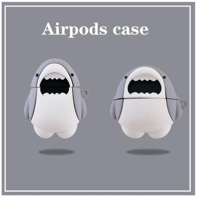 韓国 かわいい サメ 保護ケース AirPods Pro 3ケース AirPods1/2ケースカバー エアーポッズケース イヤホンケース  シリコン｜au PAY マーケット