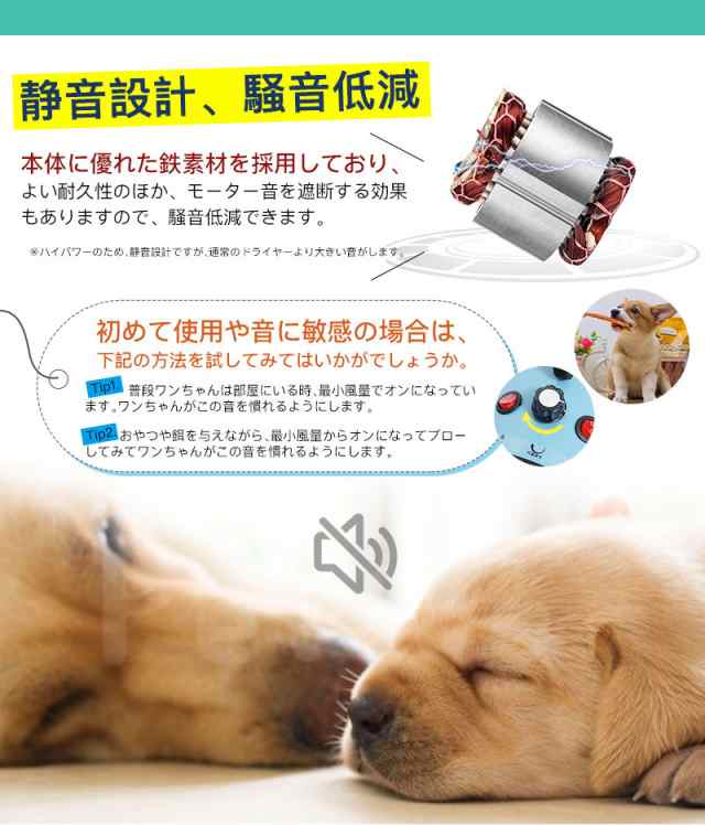 Petmoon】ペット ドライヤー 犬 安心の日本規格！ PSE取得商品