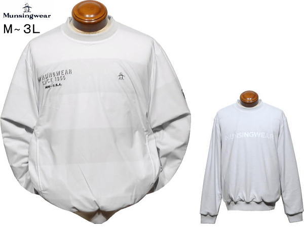 マンシング ブルゾン メンズ MG4FJK24M 家庭洗濯可 撥水 フリース×布帛