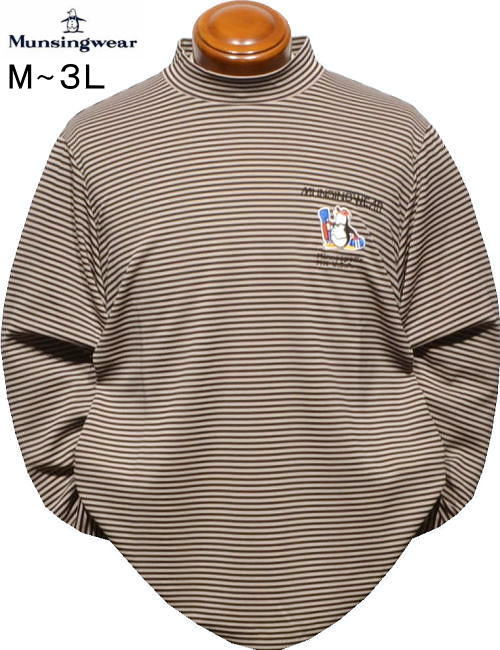 新品】Munsingwear モックネック長袖シャツ ヒートナビゴルフМ 蓄熱