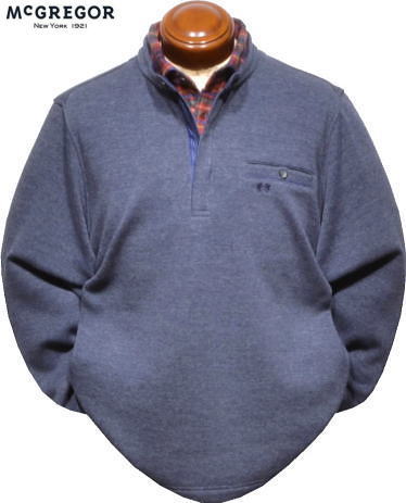 【セール】 マグレガー トレーナー メンズ 111613801 手洗い可 裏起毛 フェイクレイヤード スウェットシャツ 長袖トレーナー Lの通販は 10,973円