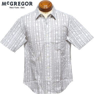【セール】 マクレガー 半袖シャツ メンズ 111162301 サッカー素材 半袖シャツ M/Lの通販は