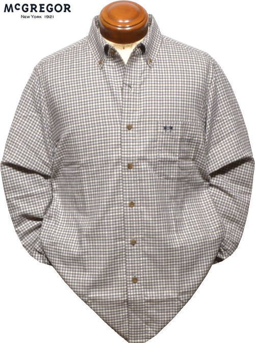 【セール】 マグレガー メンズ ボタンダウン長袖シャツ 111173614 微起毛 長袖シャツ McGREGOR L/LL