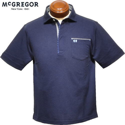 【セール】 マックレガー 半袖ポロシャツ メンズ 111624501 手洗い可 吸汗速乾 抗菌防臭 UVカット 半袖シャツ McGREGOR Mの通販は 8,470円