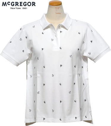 【セール】 マクレガー 半袖ポロシャツ レディース 311623301 鹿の子刺?入り 半袖シャツ Lの通販は
