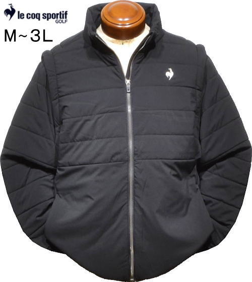 ルコックスポルティフ 中綿入り2WAYブルゾン メンズ LG4FWBQ0M 手洗い可 撥水 防風 3L 中綿入り ウインドブレーカー ジャンバー ジャケット 2024年秋冬新作 Mの通販は