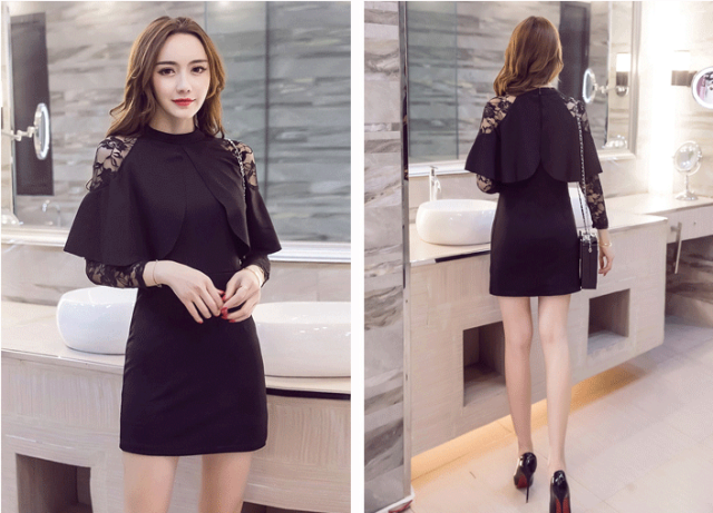 ドレス レディース パーティードレス ワンピース ワンピースドレス 結婚式 お呼ばれドレス 結婚式ドレス レース 花柄 ハイネック長袖 シの通販はau Wowma Rightsight ライトサイト