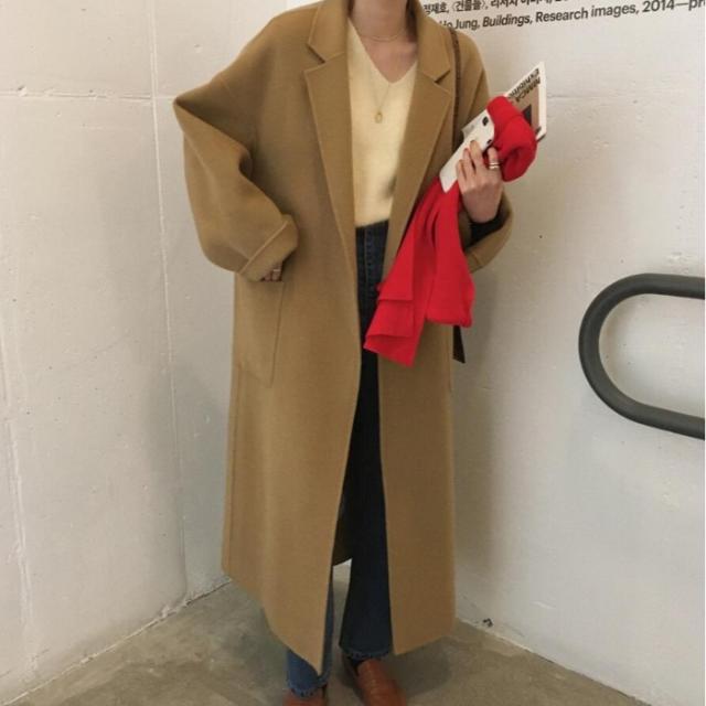 チェスターコート レディース ガウンコート リバー ノーボタン ベルテッド 無地 ロング丈 フェイクウール ポケット付き ゆったり 大きいの通販はau Pay マーケット Rightsight ライトサイト