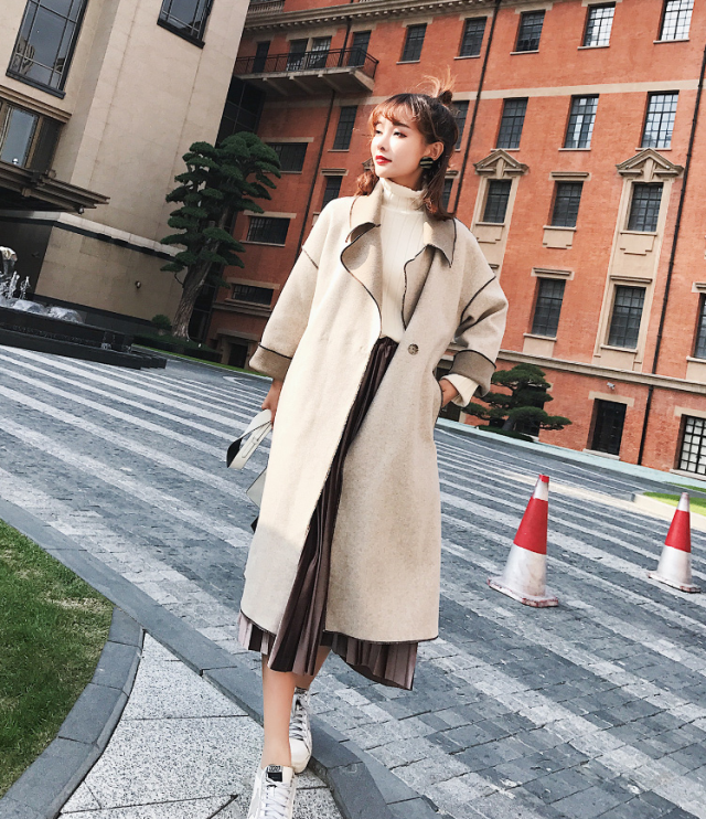 チェスターコート レディース ガウンコート リバーコート ダブル 無地 ロング丈 フェイクウール ポケット付き ゆったり 大きいサイズ 体の通販はau Wowma Rightsight ライトサイト