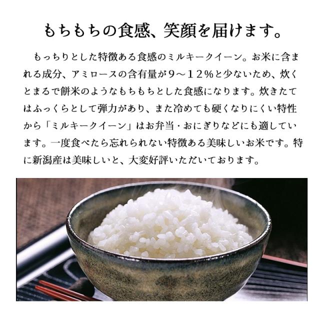 越後の稲穂屋 米 20kg 新潟産 ミルキークイーン お米 20キロ 令和7年産 沖縄別途送料_5
