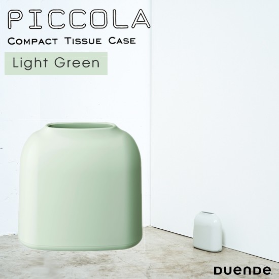 PICCOLA ピッコラ Light Green ライト グリーン ティッシュケース 縦置き ABS DUENDE(デュエンデ)  DU0280LGR｜au PAY マーケット