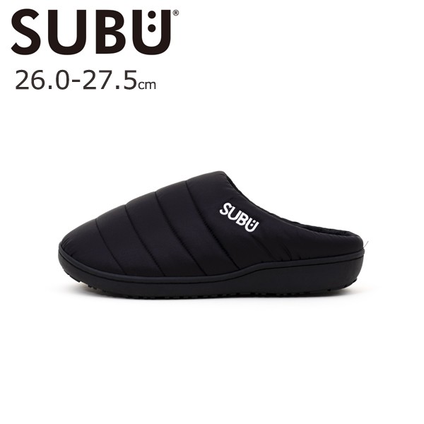 SUBU スブ ブラック BK 2 26.0-27.5 BLACK 冬のサンダル 秋冬 用 冬 サンダル 暖かい スリッパ 外履き 2022年入荷分  正規品 SB-133 SUBU(｜au PAY マーケット