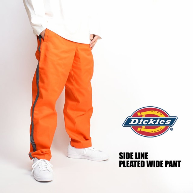 DICKIES ディッキーズ サイドライン プリーティド ワイドパンツ