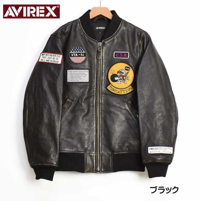 AVIREX アビレックス エイジド レザー ブルゾン トムキャッターズ