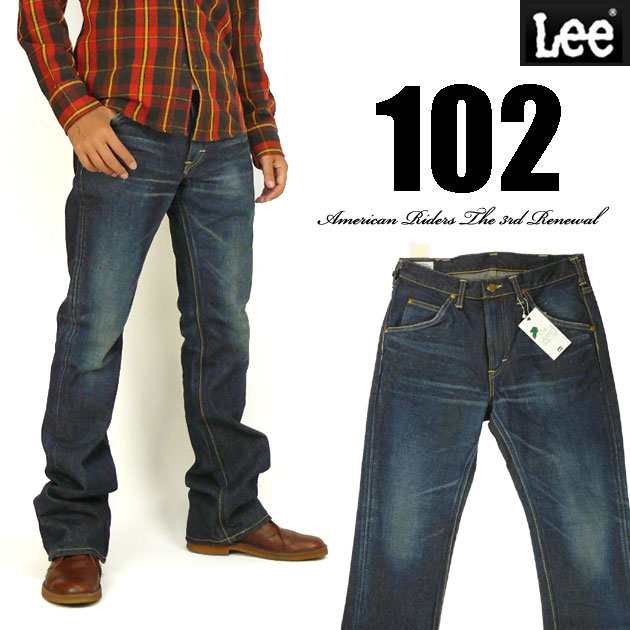 Lee リー メンズ ジーンズ 102 ブーツカット 濃色ユーズドブルー Lee Riders American Riders 日本製 Lm5102 526の通販はau Pay マーケット Jeans Sanshin