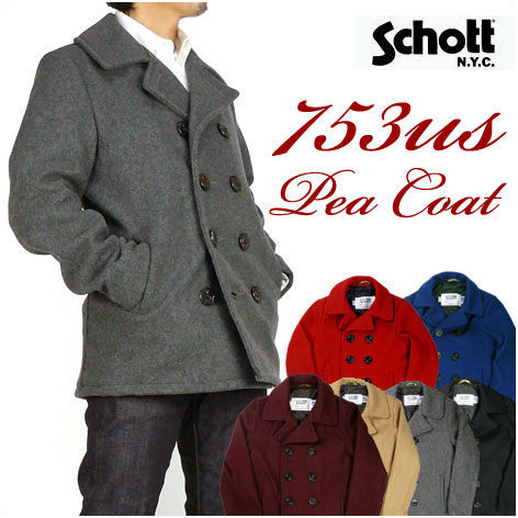 Schott ショット Pコート ピーコート ウール メルトン Peacoat メンズ Made In Usa 753us 740n 7118の通販はau Pay マーケット Jeans Sanshin