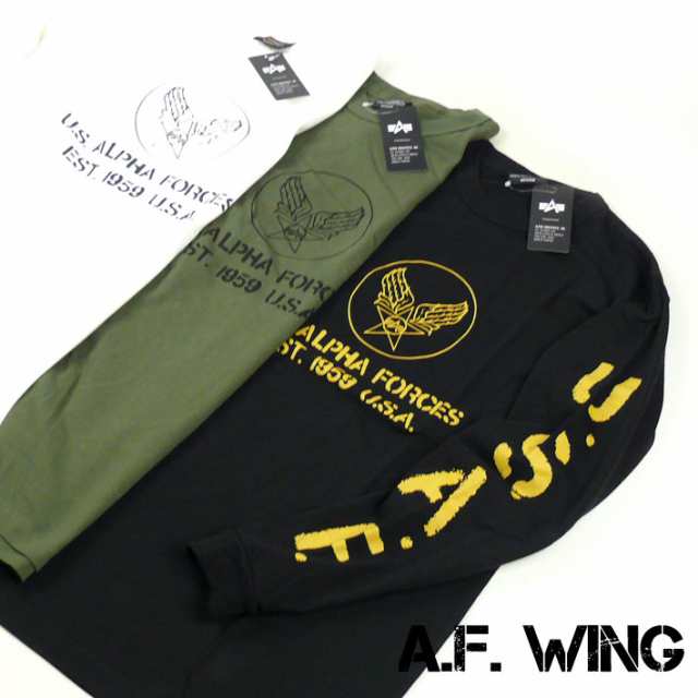 Alpha アルファ メンズ Tシャツ 長袖 ミリタリーtシャツ A F Wing Tc1375 3xxの通販はau Pay マーケット Jeans Sanshin