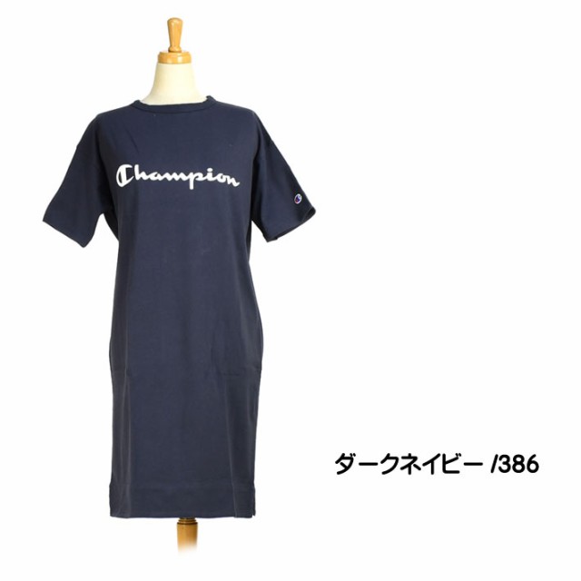 セール Champion チャンピオン レディース ロゴプリント ワンピース 半袖 ロングtシャツ Cw M318の通販はau Pay マーケット Jeans Sanshin