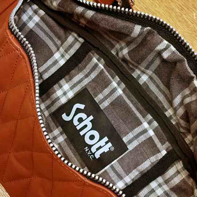 Schott ショット パデッド レザー ボディバッグ PADDED BODYBAG