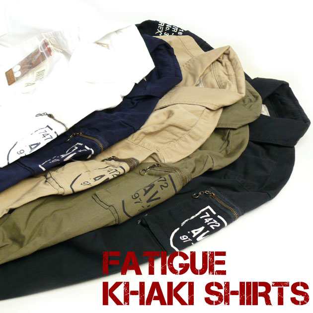 AVIREX アビレックス ファティーグ カーキシャツ FATIGUE KHAKI SHIRTS ミリタリー 長袖シャツ メンズ 6175140の通販はau  PAY マーケット - JEANS-SANSHIN