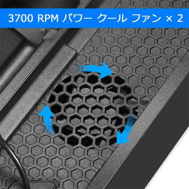 KINGTOP 冷却 新型 PS4 PRO 専用版コントローラー 充電スタンド コントローラー2台同時充電 PS4本体冷却ファン有 USBハブ3ポート  SLIM併の通販はau PAY マーケット - キングトップ