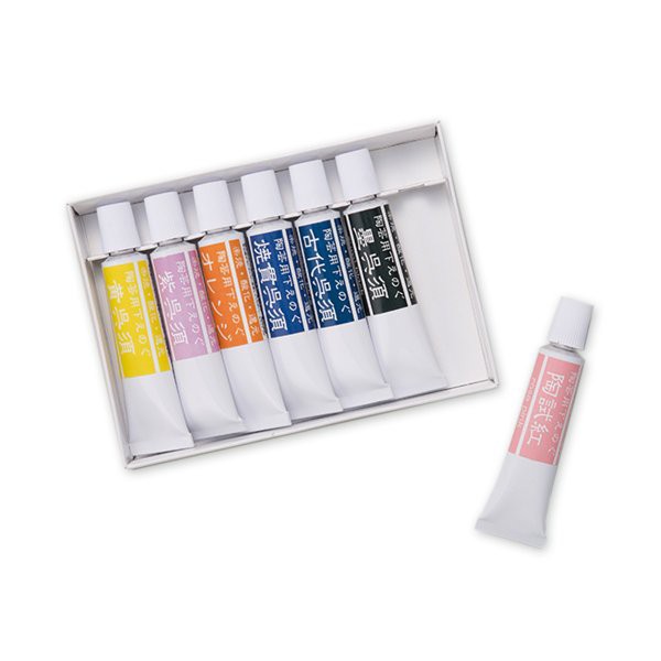 メール便可 新・陶芸下絵の具 無鉛 呉須 7色セット 【 陶芸 粘土 絵付け 絵の具 】の通販はau PAY マーケット  画材ものづくりアートロコ