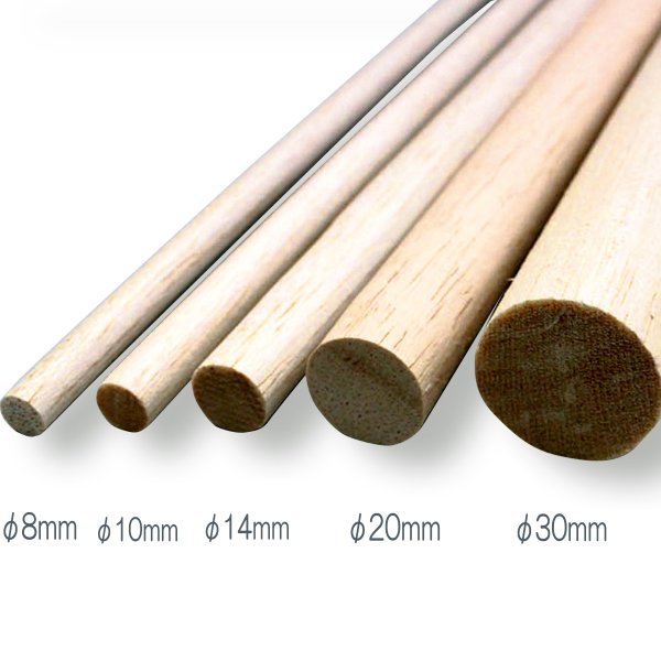 バルサ材 丸棒 900mm F14mm 10本組 工作 木材 Diy 手作り 作品 棒 の通販はau Pay マーケット 画材ものづくりアートロコ
