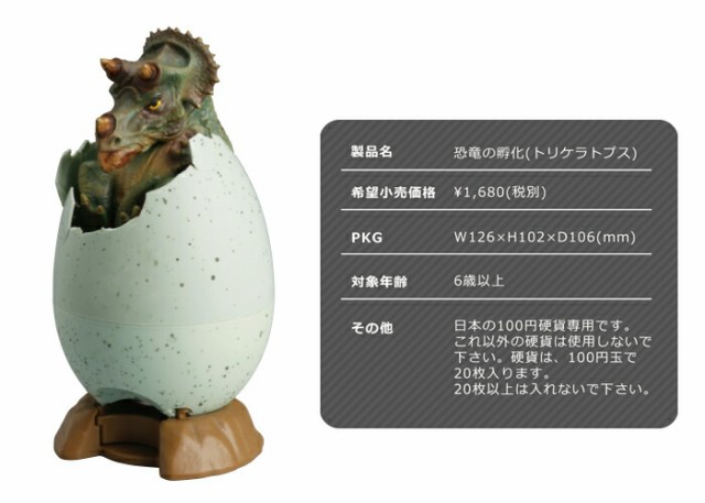 送料無料 Eggバンク 恐竜の孵化 貯金箱 プテラノドン トリケラトプス ティラノサウルス おもしろ グッズ ギフト 誕生日 プレゼント きょの通販はau Pay マーケット リラの女王様